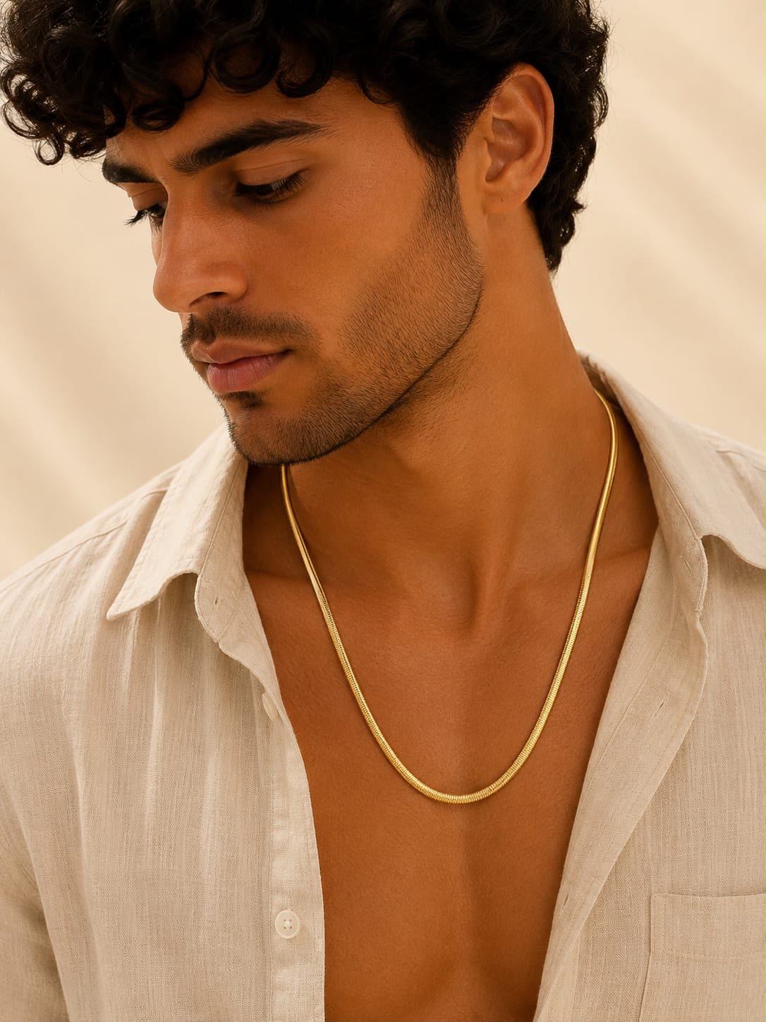 Men's Gold Snake Chain