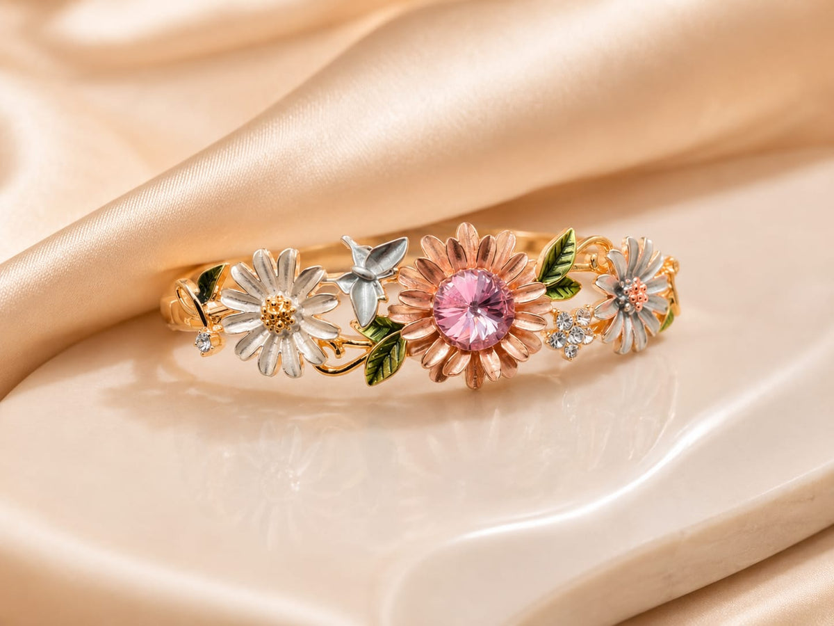 Blush Daisy Garden Bracelet