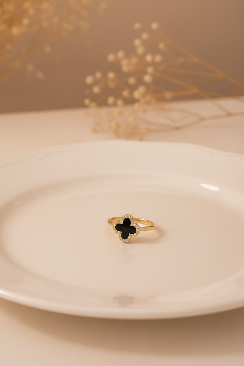 Black Clove Gold Ring