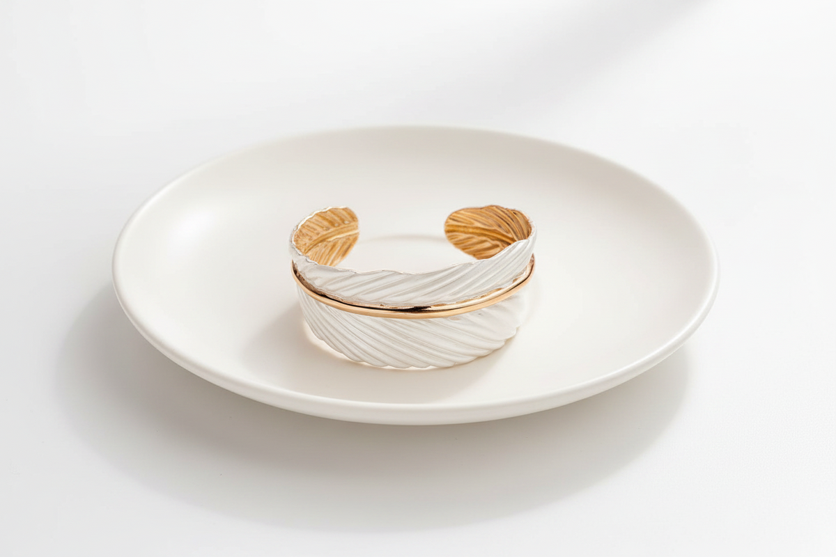 Gold Leaf Cuffs Bracelet