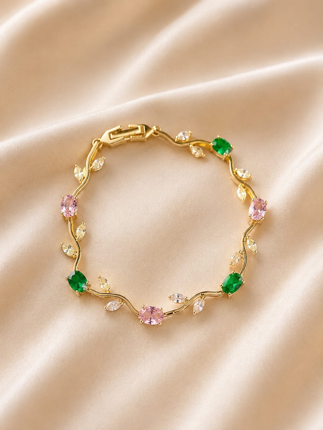 Blush Pink Tulip Bracelet