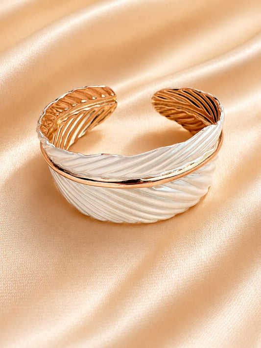 Gold Leaf Cuffs Bracelet