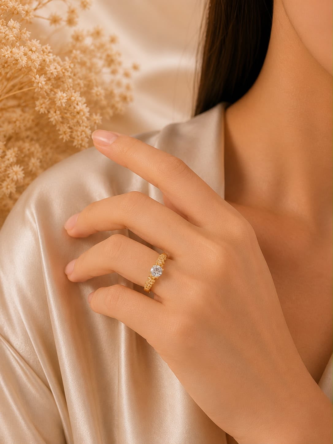 Solitaire Gold Ring